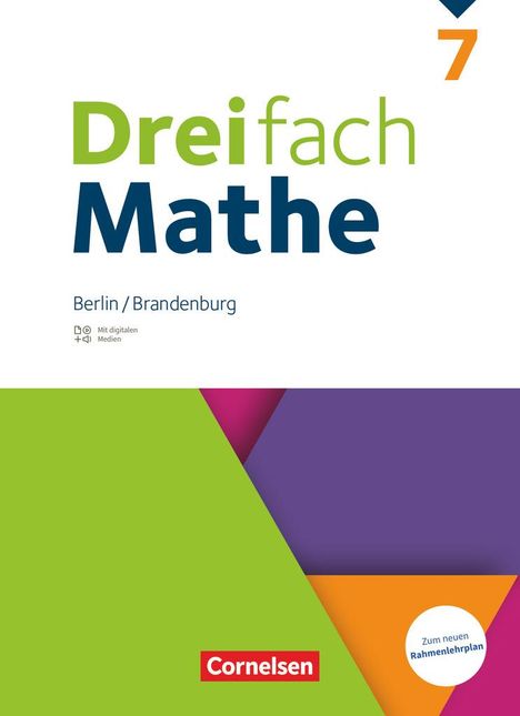 Dreifach Mathe 7. Schuljahr - Berlin und Brandenburg - Schulbuch mit digitalen Hilfen, Erklärfilmen und Wortvertonungen, Buch
