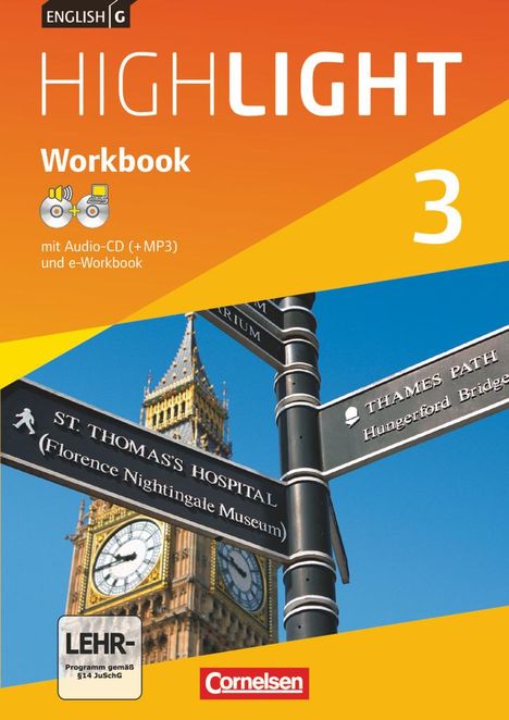 Gwen Berwick: English G Highlight 03: 7. Schuljahr Hauptschule. Workbook mit CD-ROM (e-Workbook) und Audios online, Buch