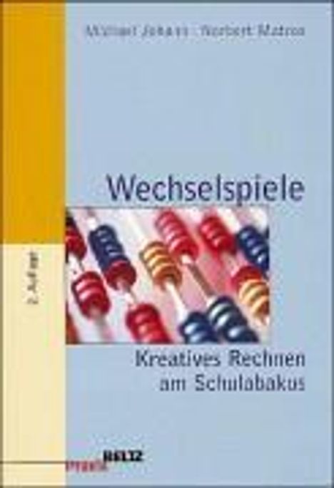 Text: "Wechselspiele. Kreatives Rechnen am Schulabakus." Abgebildet ist ein Abakus mit bunten Perlen.