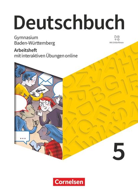 Deborah Mohr: Deutschbuch Gymnasium 5. Schuljahr - Baden-Württemberg 2025 - Arbeitsheft mit interaktiven Übungen online, Buch