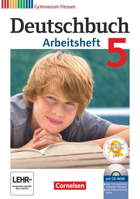 Andrea Wagener: Deutschbuch 5. Schuljahr. Arbeitsheft mit Lösungen und Übungs-CD-ROM. Gymnasium Hessen, Buch