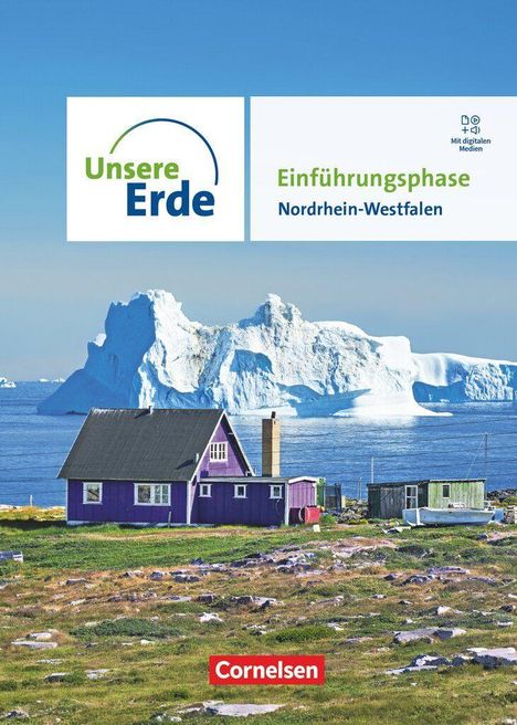 Unsere Erde, Einführungsphase, Nordrhein-Westfalen. Ein lila Haus vor einer großen, schneebedeckten Eislandschaft.
