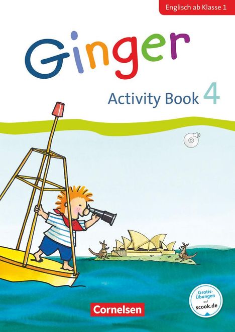 Kerstin Caspari-Grote: Ginger - Early Start Edition 4. Schuljahr - Activity Book mit Audio-CD, Minibildkarten und Faltbox, Buch