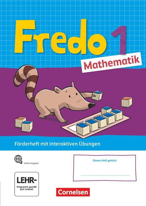 Mechtilde Balins: Fredo Mathematik 1. Schuljahr. Ausgabe A - Förderheft mit Stickerbogen, Buch