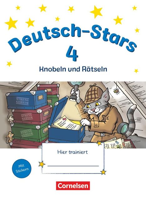 Deutsch-Stars 4. Schuljahr. Knobeln und Rätseln - Übungsheft. Mit Lösungen, Buch