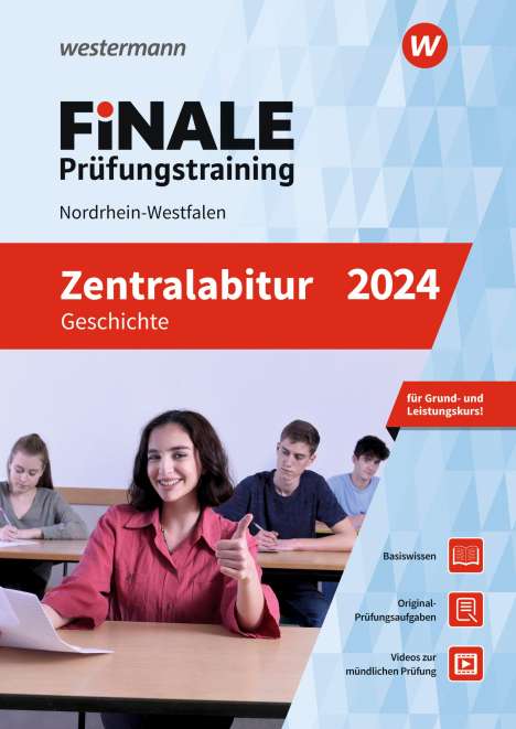 Sabine Castelli: FiNALE Prüfungstraining Zentralabitur Nordrhein-Westfalen. Geschichte 2024, 1 Buch und 1 Diverse