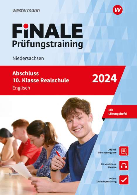 Katja Werthen-Giles: FiNALE Prüfungstraining Abschluss 10. Klasse Realschule Niedersachsen. Englisch 2024, 1 Buch und 1 Diverse