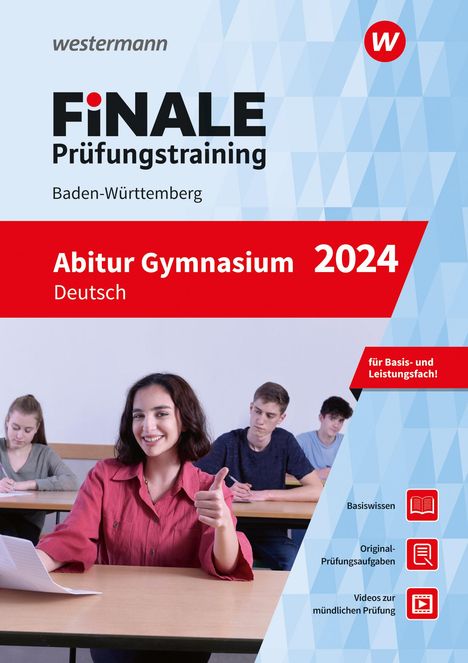 Meike Beckmann-Rögele: FiNALE Prüfungstraining Abitur Baden-Württemberg. Deutsch 2024, 1 Buch und 1 Diverse