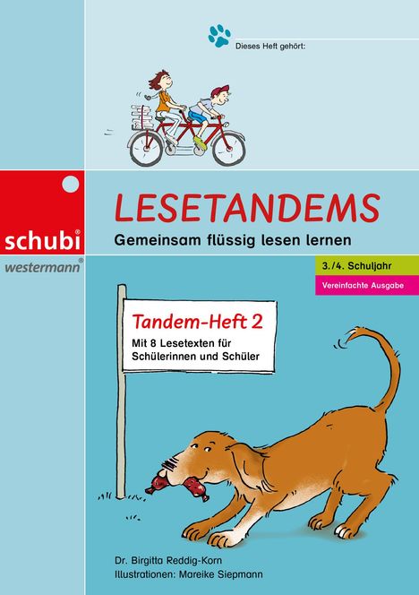 Birgitta Reddig-Korn: Lesetandems - Gemeinsam flüssig lesen lernen. Vereinfachte Ausgabe, Tandemheft 2 (3./4. Schuljahr), Buch