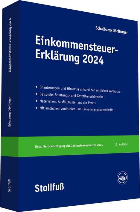 Martin Schalburg: Einkommensteuer-Erklärung 2024, Buch