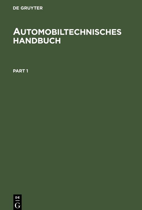 Automobiltechnisches Handbuch, 2 Bücher