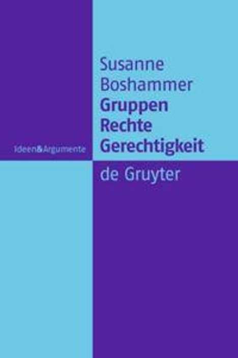 Susanne Boshammer: Gruppen, Recht, Gerechtigkeit, Buch