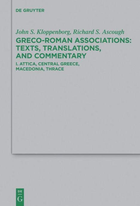 Richard S. Ascough: Attica, Central Greece, Macedonia, Thrace, Buch