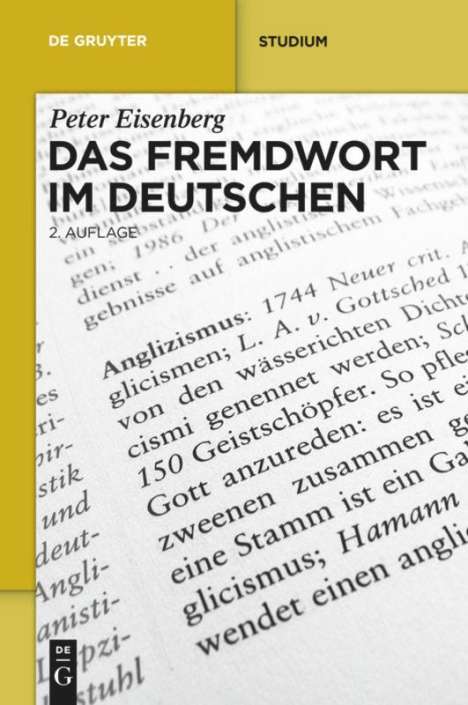 Peter Eisenberg: Das Fremdwort im Deutschen, Buch