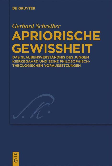 Gerhard Schreiber: Apriorische Gewissheit, Buch