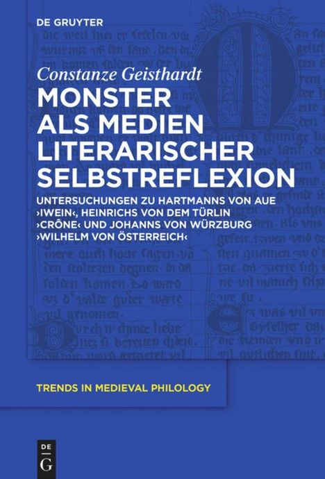 Constanze Geisthardt: Monster als Medien literarischer Selbstreflexion, Buch