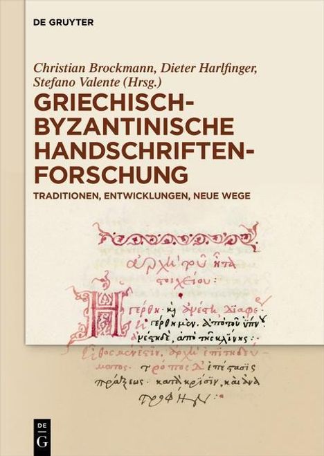 Griechisch-byzantinische Handschriftenforschung, Buch