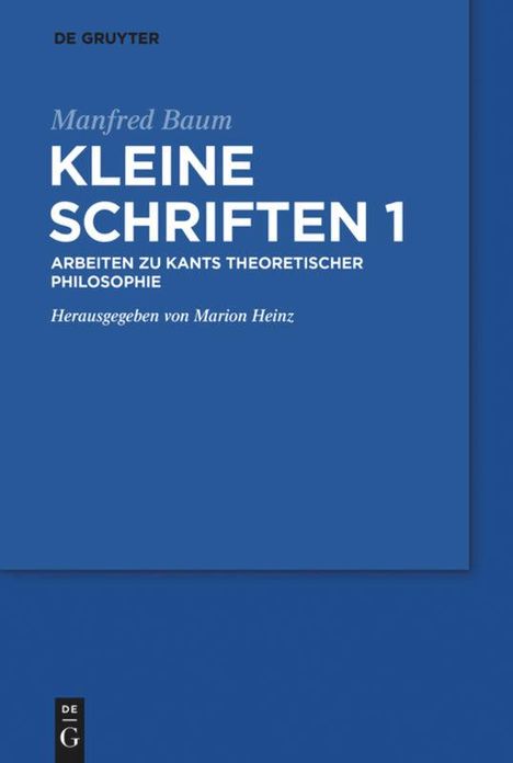 Manfred Baum: Manfred Baum: Kleine Schriften. Band 1, Buch