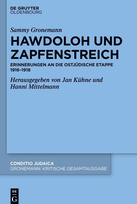 Kritische Gesamtausgabe, Hawdoloh und Zapfenstreich, Buch