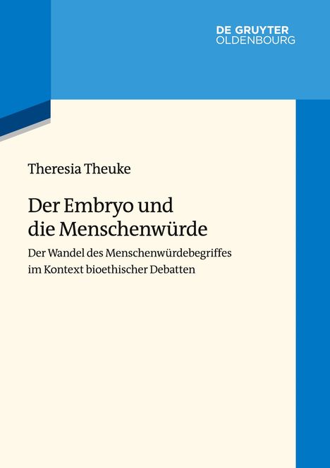 Theresia Theuke: Der Embryo und die Menschenwürde, Buch