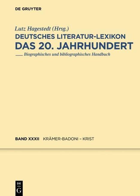Krämer-Badoni - Kriegelstein, Buch