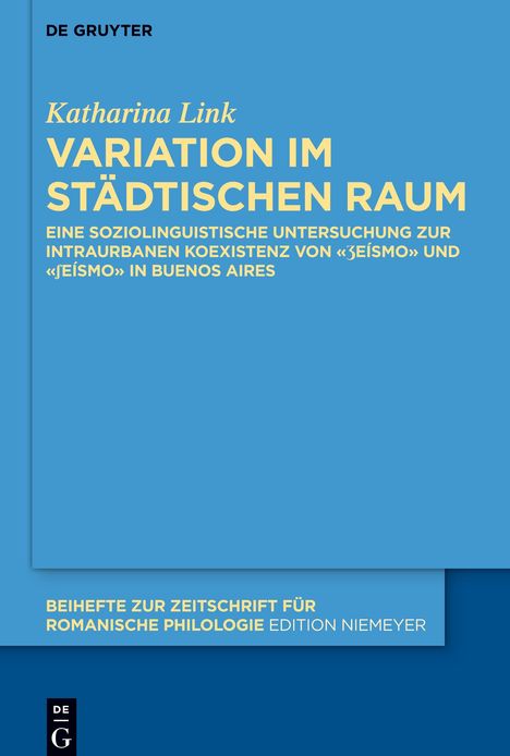 Katharina Link: Variation im städtischen Raum, Buch