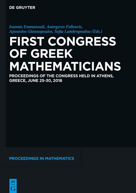 First Congress of Greek Mathematicians, Buch