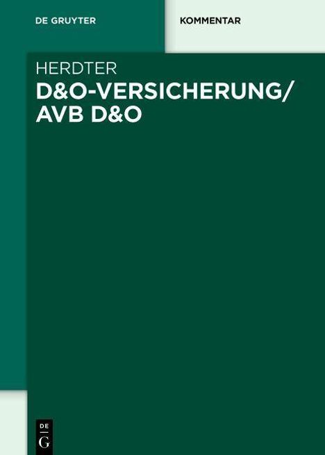 D&O-Versicherung/AVB D&O, Buch