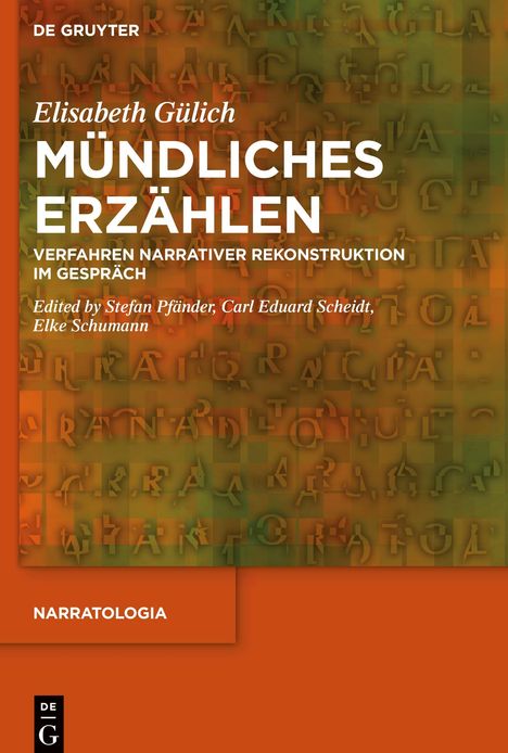 Elisabeth Gülich: Mündliches Erzählen, Buch