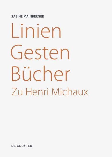 Sabine Mainberger: Linien - Gesten - Bücher, Buch