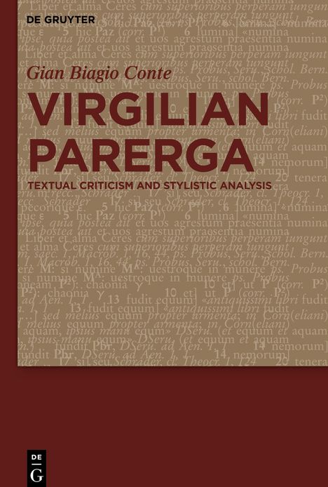 Gian Biagio Conte: Virgilian Parerga, Buch