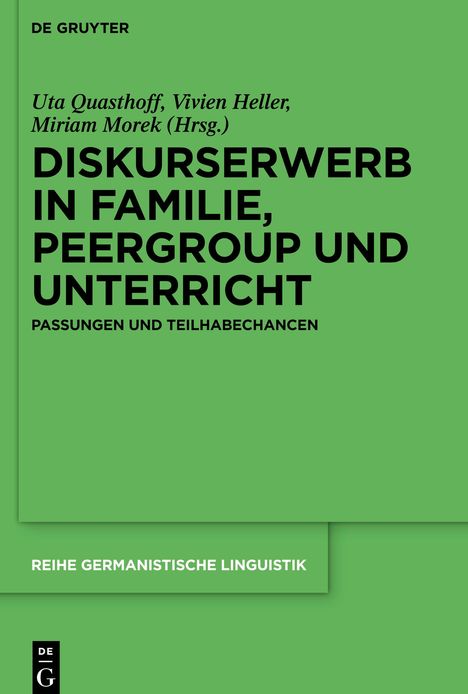 Diskurserwerb in Familie, Peergroup und Unterricht, Buch
