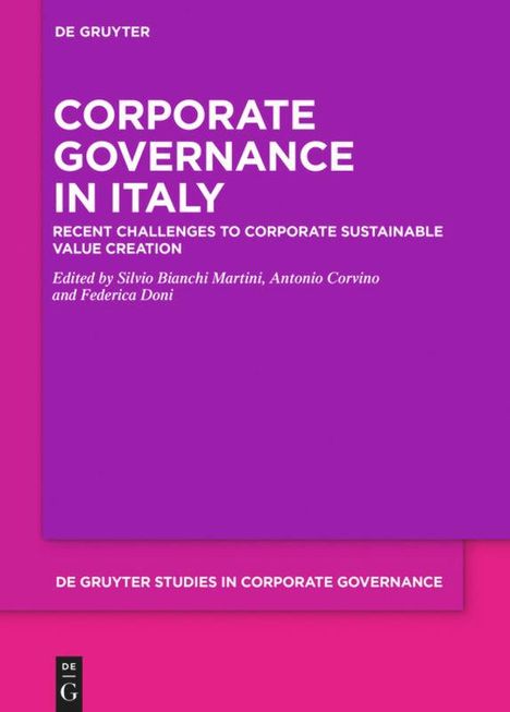 Corporate Governance in Italy, Buch