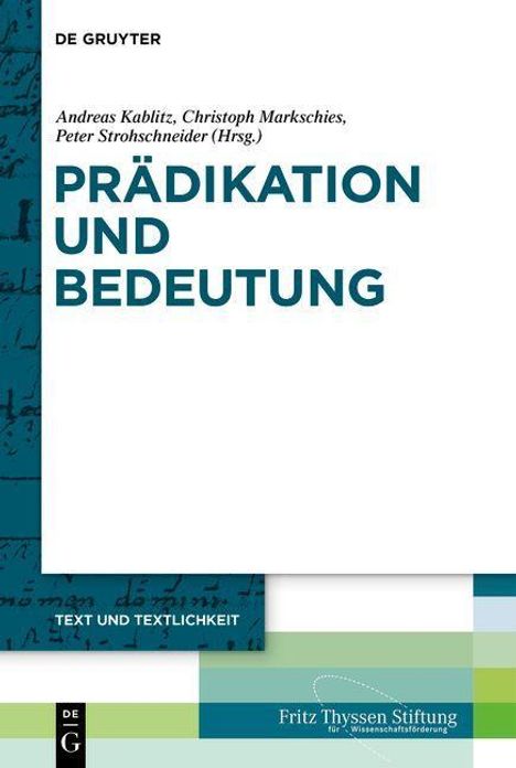 Prädikation und Bedeutung, Buch