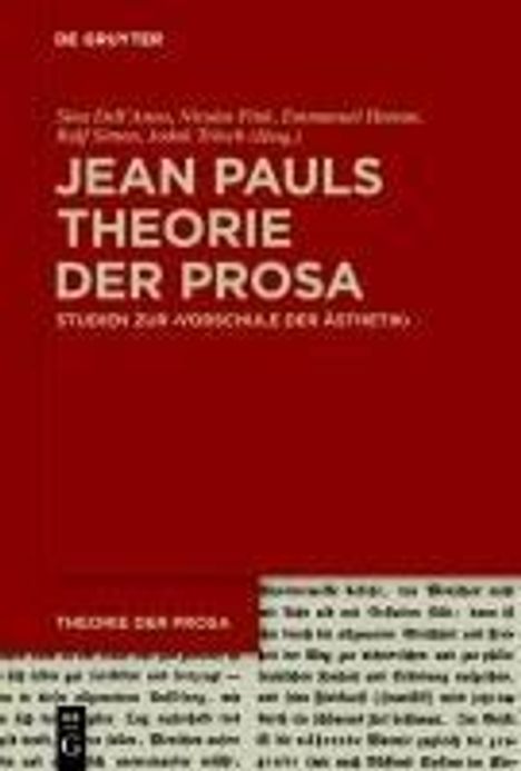 Jean Pauls Theorie der Prosa, Buch