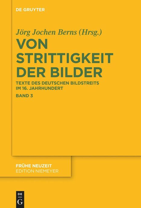 Von Strittigkeit der Bilder, Buch