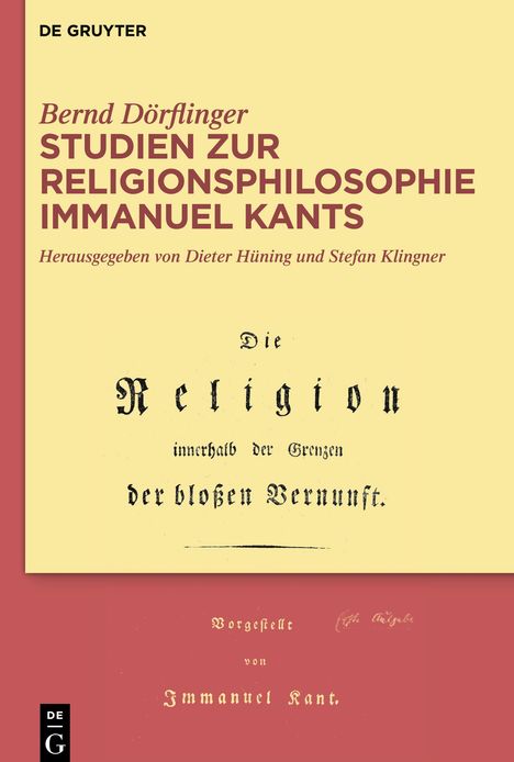 Bernd Dörflinger: Studien zur Religionsphilosophie Immanuel Kants, Buch