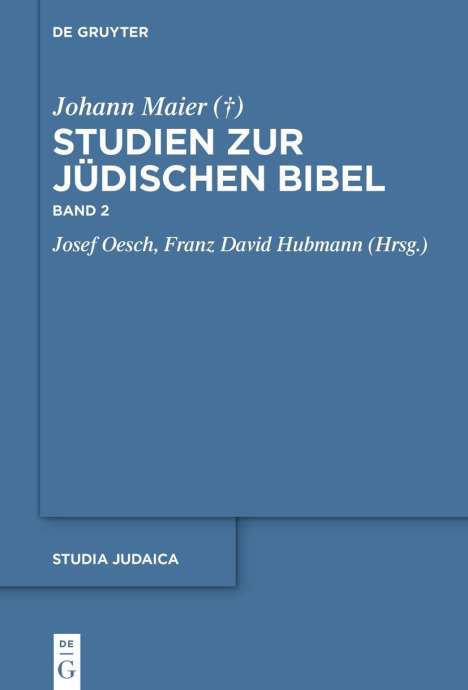 Johann Maier: Studien zur jüdischen Bibel 02, Buch