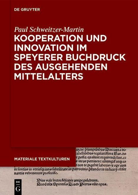 Paul Schweitzer-Martin: Schweitzer-Martin, P: Kooperation und Innovation im Speyerer, Buch