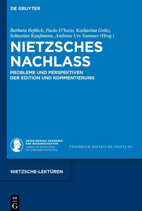 Nietzsches Nachlass, Buch