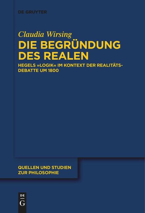 Claudia Wirsing: Die Begründung des Realen, Buch
