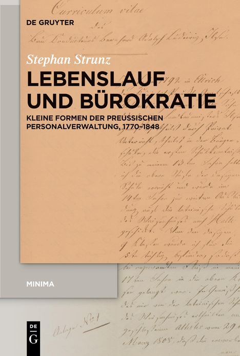 Stephan Strunz: Lebenslauf und Bürokratie, Buch