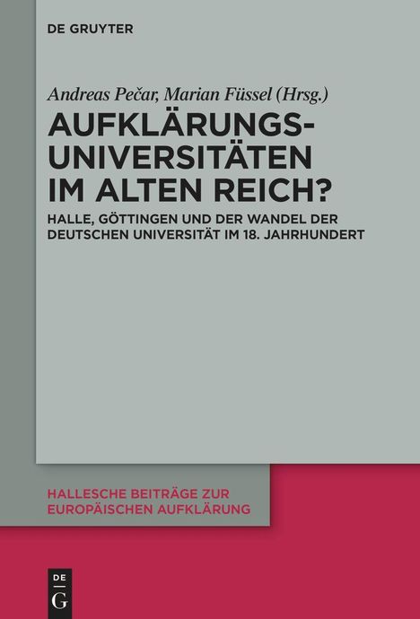 Aufklärungsuniversitäten im Alten Reich?, Buch