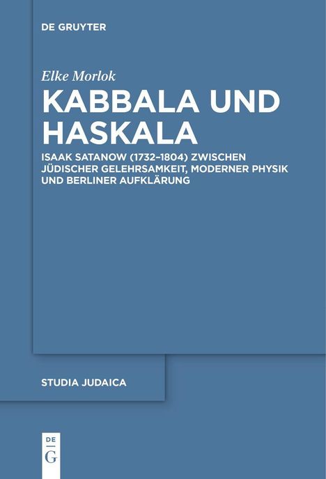 Elke Morlok: Kabbala und Haskala, Buch