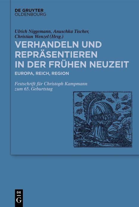 „VERHANDELN UND REPRÄSENTIEREN IN DER FRÜHEN NEUZEIT“; Illustration eines Helms umgeben von Bienen.