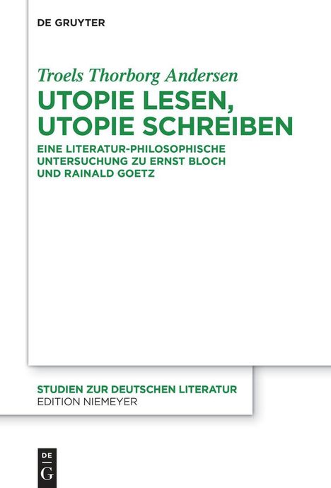 Utopie lesen, Utopie schreiben, Buch