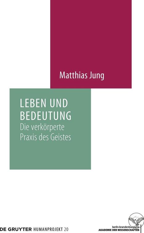 Matthias Jung: Leben und Bedeutung, Buch