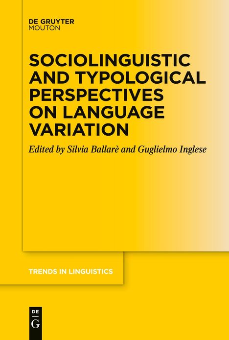 Sociolinguistic and Typological Perspectives on Language Variation, Buch