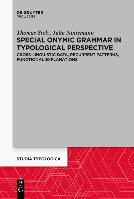 Julia Nintemann: Special Onymic Grammar in Typological Perspective, Buch