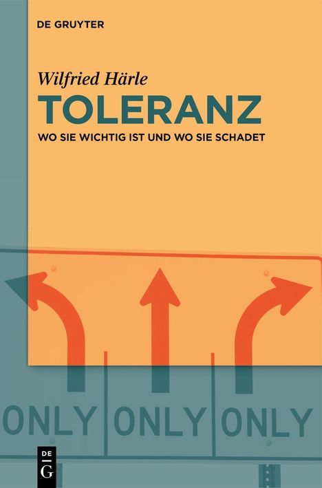 Titel: "Toleranz: Wo sie wichtig ist und wo sie schadet" von Wilfried Härle. Beige und grüne Farbtöne mit Pfeildesign.